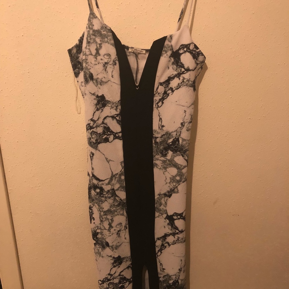 Black and white dress